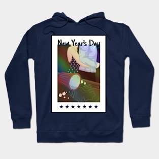 RAINBOW NEW YEAR'S DAY CARD Hoodie